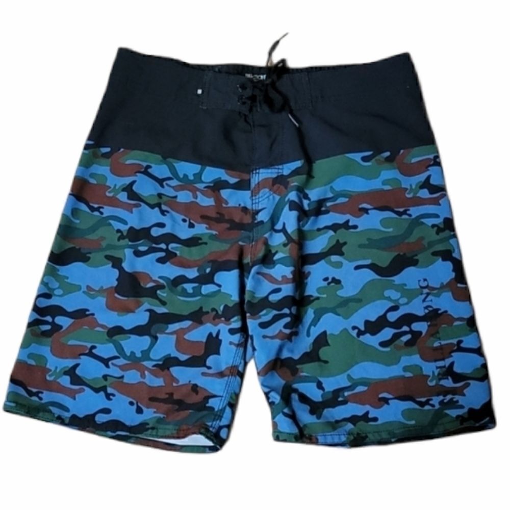 BILLABONG MEN'S PLATINUM BLACK/CAMO BOARD SHORTS
